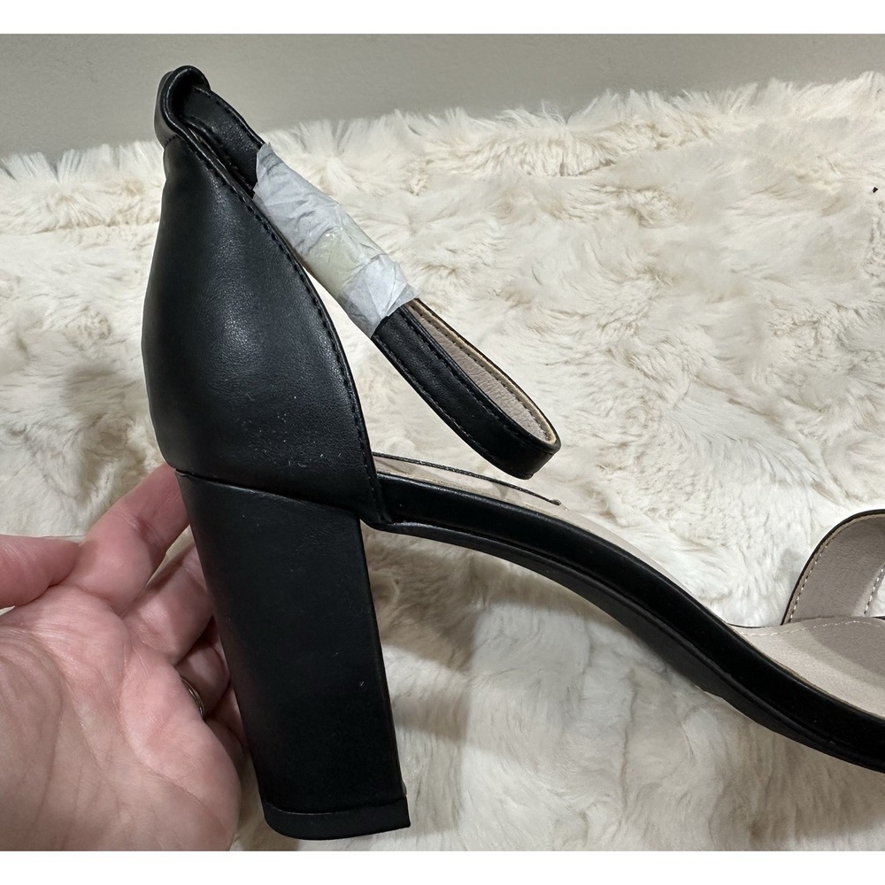 Woman's French Connection Strappy Black Heel Ankle Strap Sandals Size 11 NEW - Picture 5 of 9